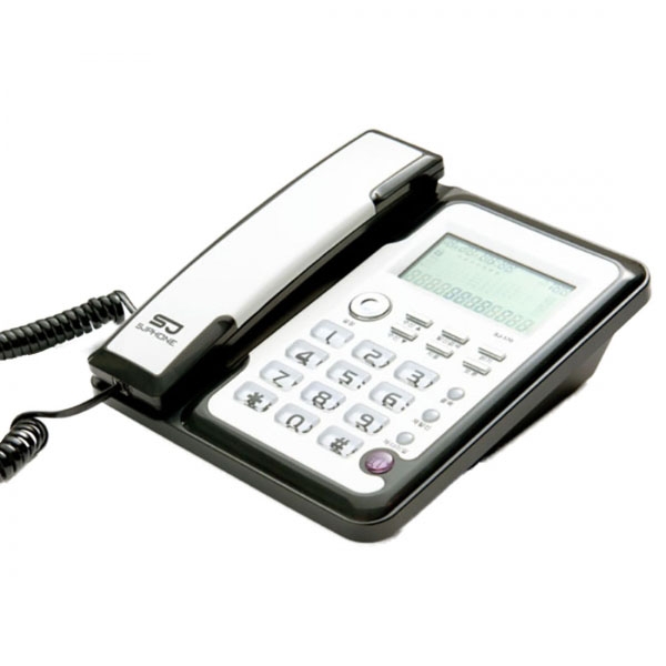뉴썬 CID 유선전화기 SJ-170 화이트/발신자표시/집/사무용