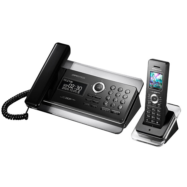 아프로텍 AT-D770A 아답터전용 발신자 표시 고급 유무선전화기 집 사무용 블랙