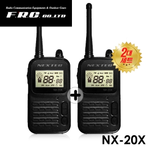 FRC 무전기 NX-20X 2대세트 고성능이어폰제공 초슬림 FM라디오