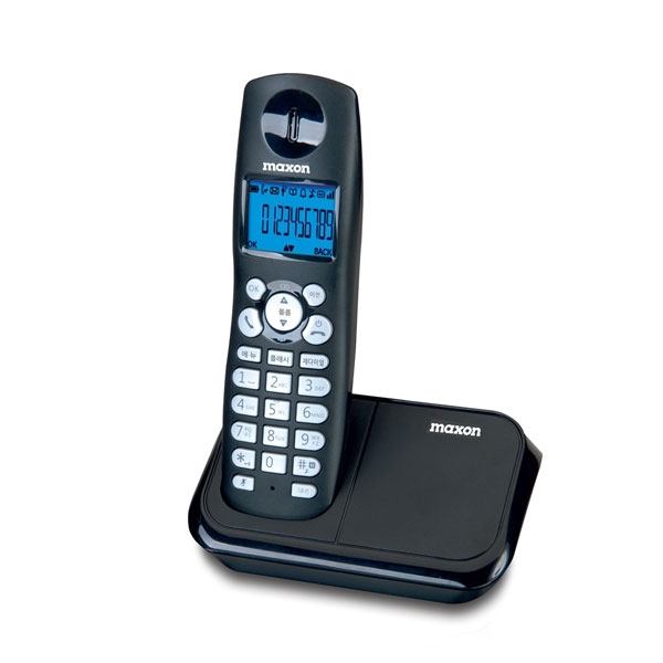 맥슨 무선전화기 MDC-3700 발신자정보표시 스피커폰/블랙