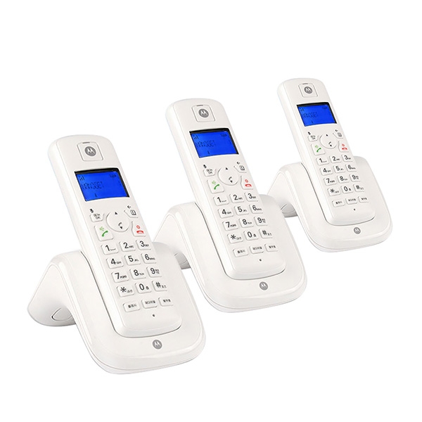 모토로라 무선 전화기 T201A 화이트 (본품 3대 구성 할인)