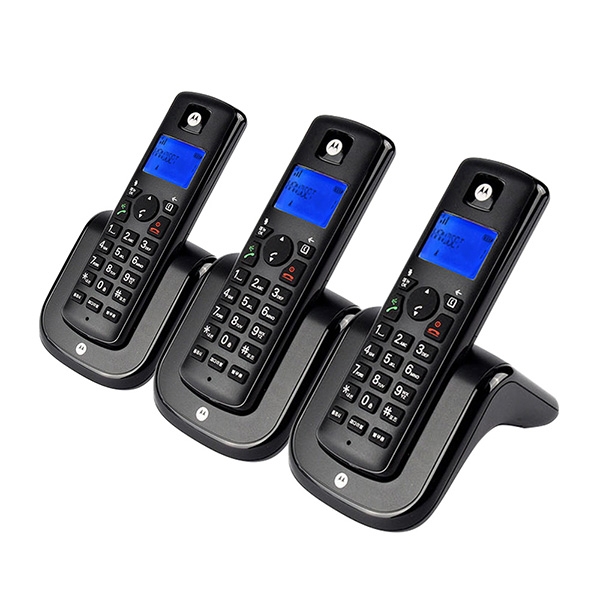 모토로라 무선 전화기 T201A 블랙 (본품 3대 구성 할인)