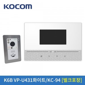 [오프라인 전용] [벌크포장]코콤비디오폰K6B VP-U431(4.3인치)화이트/KC-94