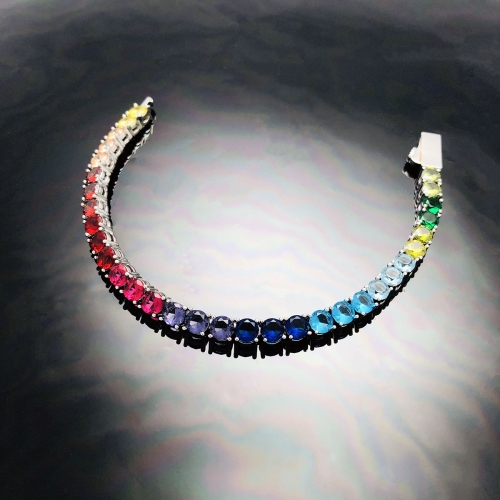 Made to Order - Multi Color Rainbow Tennis Chain