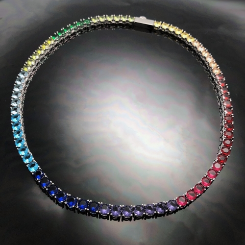 Made to Order - Multi Color Rainbow Tennis Chain